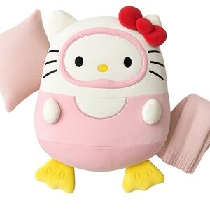 Squishmallow Hello Kitty 24″ RARE Scuba Diver Sanrio Kellytoy Jumbo Plush in GUC
